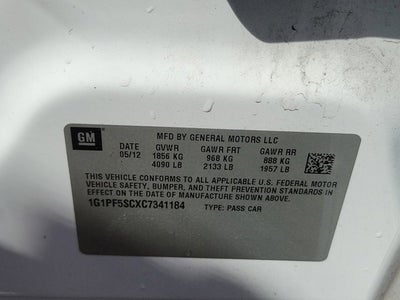 2012 Chevrolet Cruze LT w/1LT