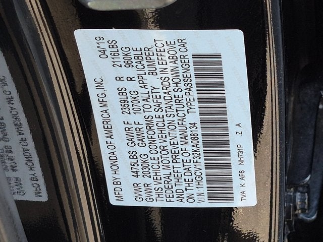 2019 Honda Accord Sport