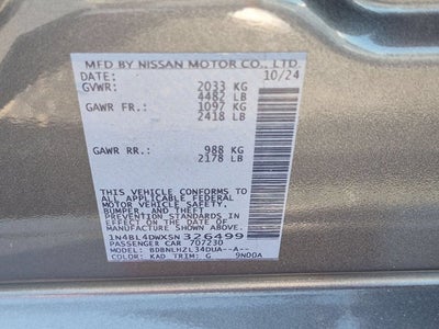 2025 Nissan Altima 2.5 SV