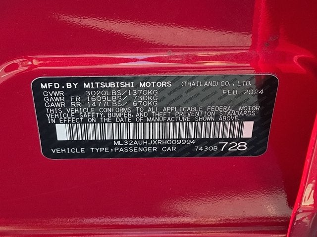 2024 Mitsubishi Mirage LE
