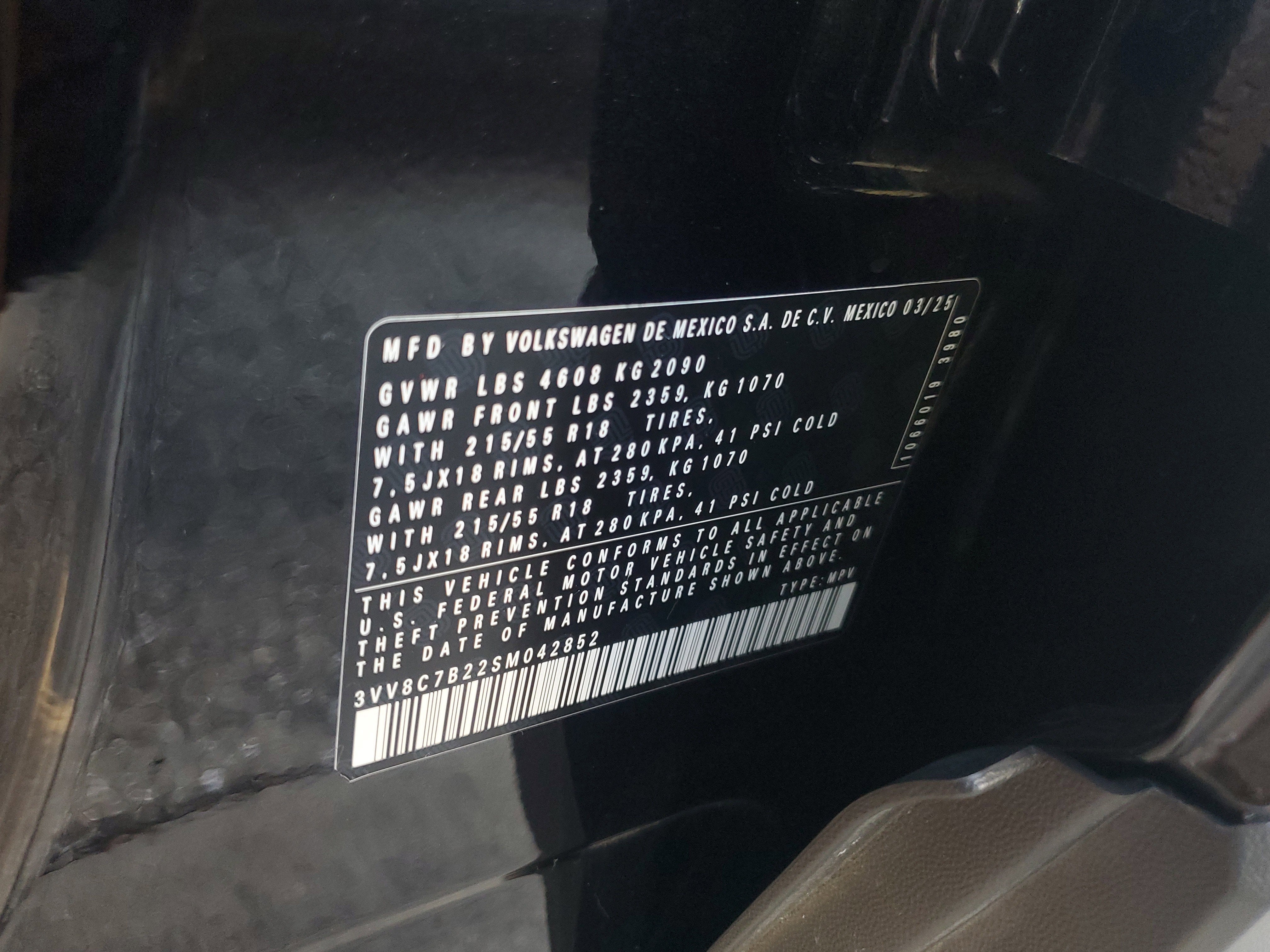 2025 Volkswagen Taos S