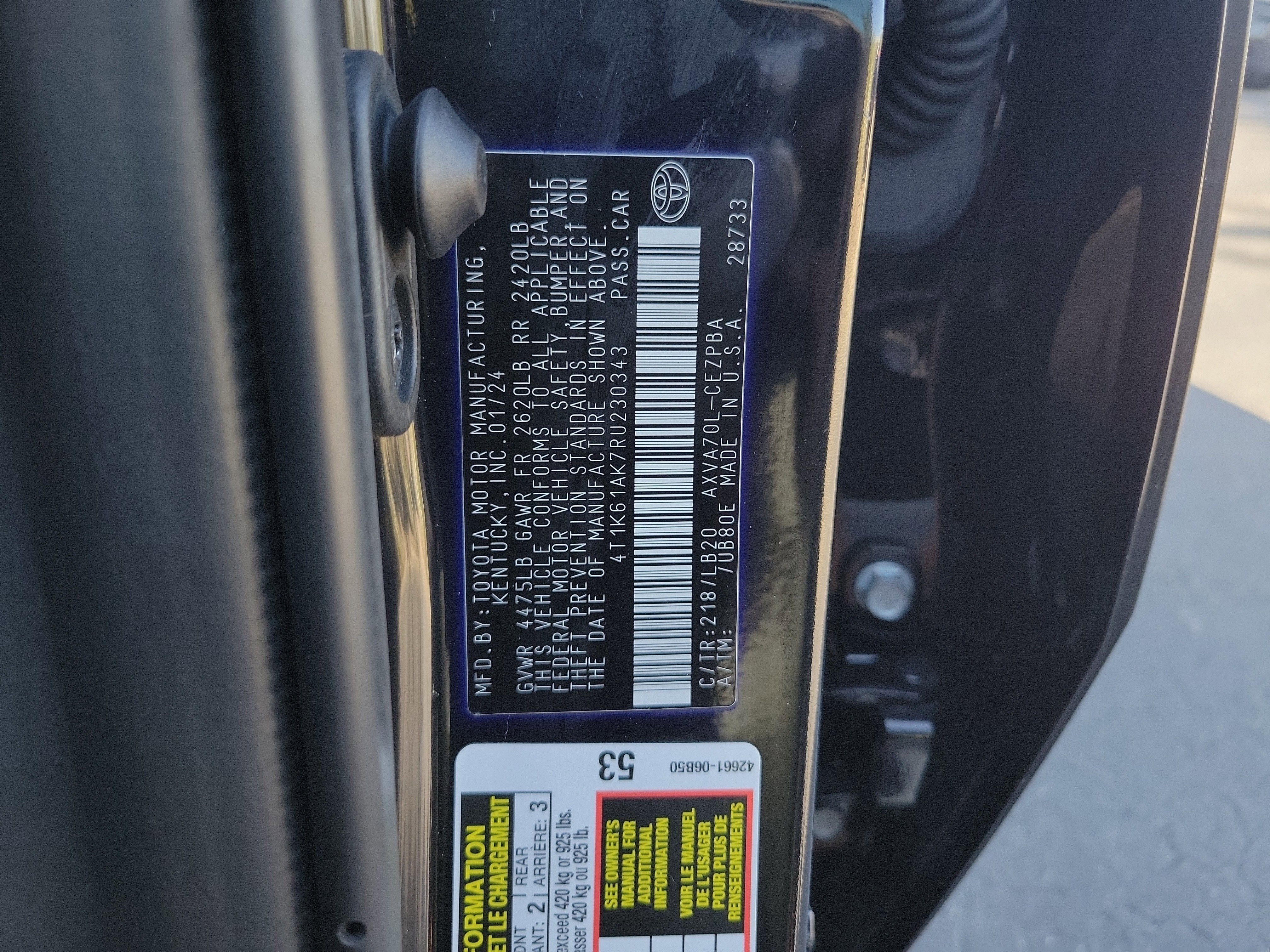 2024 Toyota Camry XSE