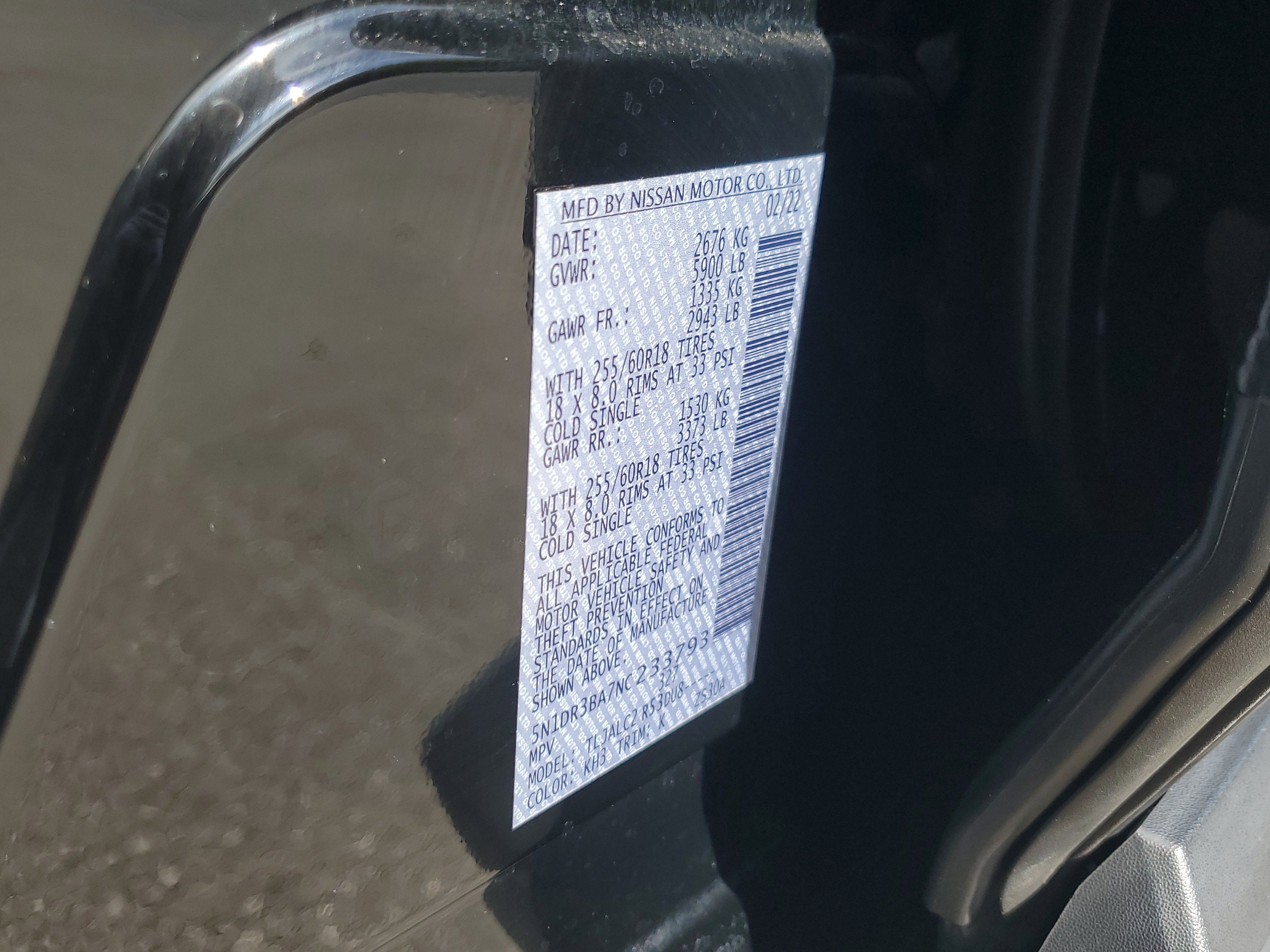 2022 Nissan Pathfinder SV