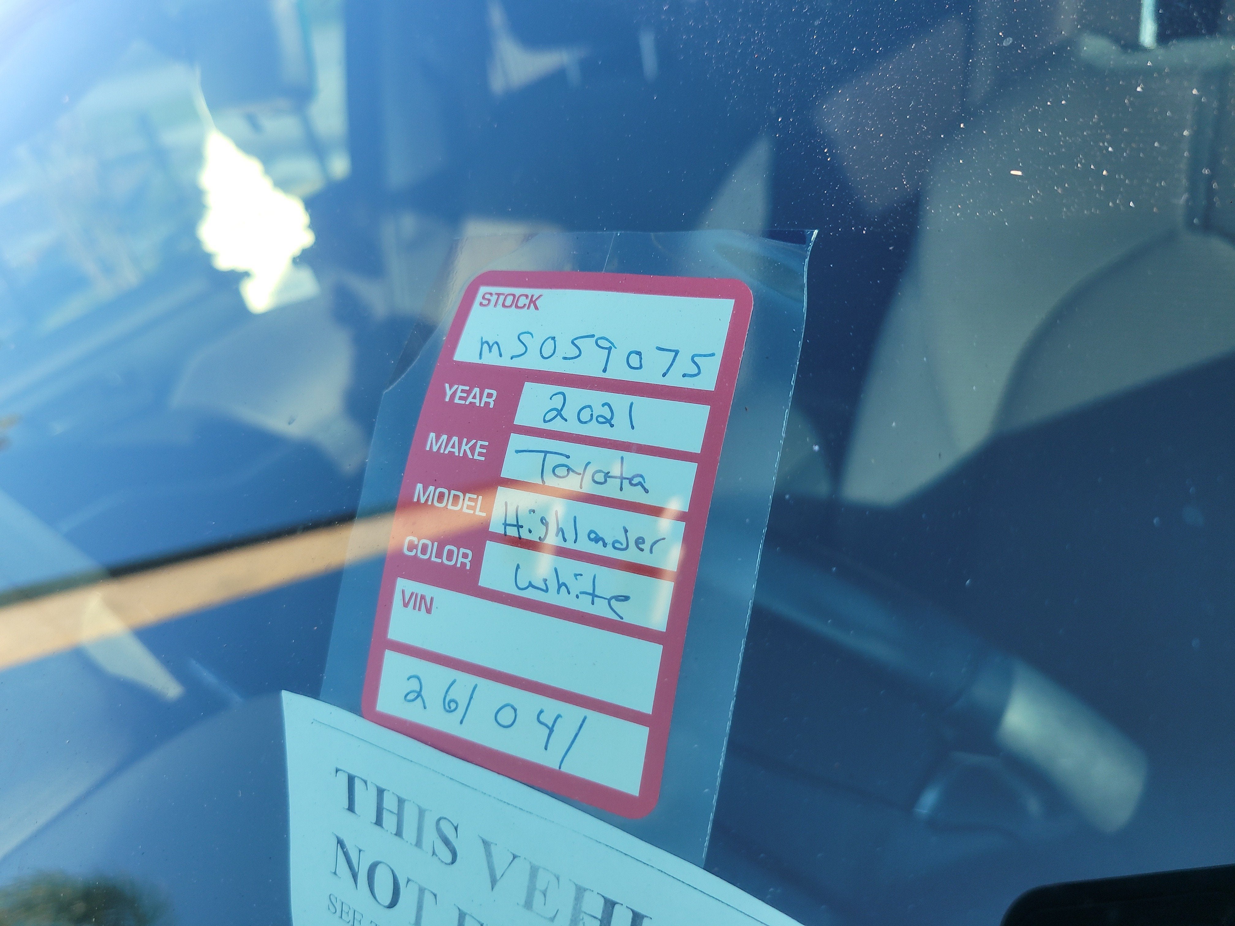2021 Toyota Highlander L
