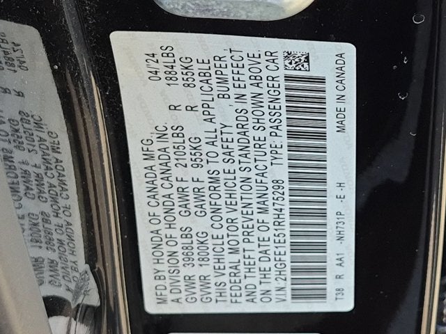 2024 Honda Civic Si Base